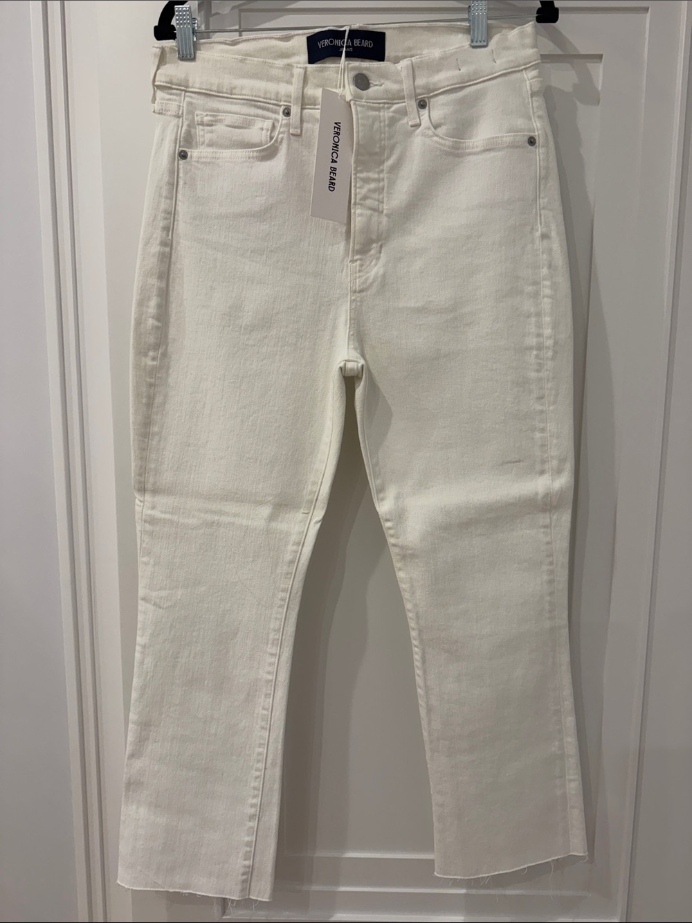 Veronica Beard Carly kick white Jeans
